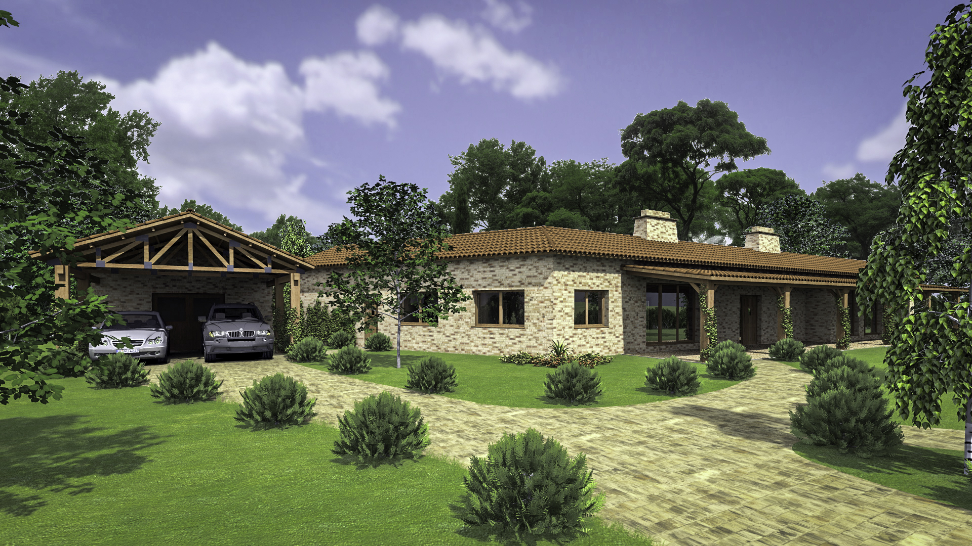 Render exterior vivienda